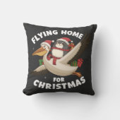 Fliegender Zuhause zu Weihnachten Kissen (Vorderseite)