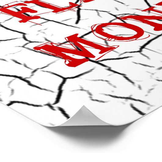 Fliegendes Affenplakat Poster (Ecke)