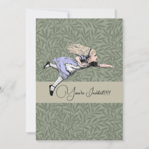 Fliegendes Alice Wonderland Abenteuer Vintage Tenn Einladung