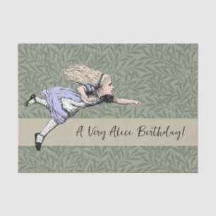 Fliegendes Alice Wonderland Abenteuer Vintage Tenn Seidenpapier