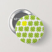 Fliegendes androides Gelb Button (Vorne & Hinten)