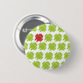 Fliegendes androides Rot Button (Vorne & Hinten)