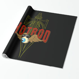 Fliegendes Augen-Hot-Rod Geschenkpapier