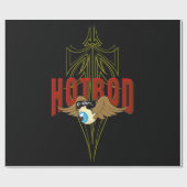 Fliegendes Augen-Hot-Rod Geschenkpapier (Flach)