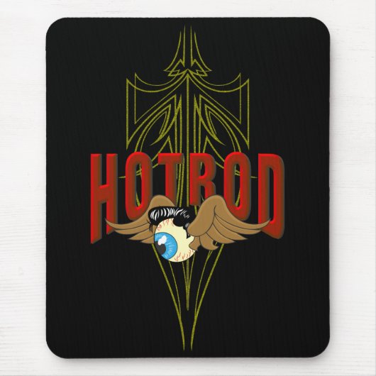 Fliegendes Augen-Hot-Rod Mousepad (Vorne)