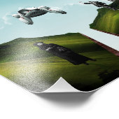 fliegendes Auto Fotodruck (Ecke)