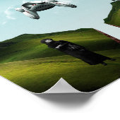 fliegendes Auto Poster (Ecke)