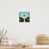 fliegendes Auto Poster (Küche)