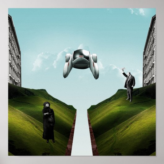 fliegendes Auto Poster (Vorne)