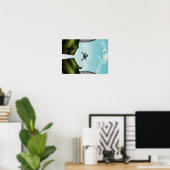 fliegendes Auto Poster (Heimbüro)