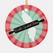 Fliegendes Button Backen Weihnachtsschmuck (Vorne)