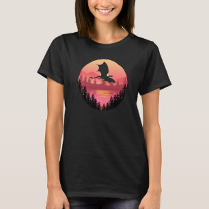 Fliegendes Dragon Cool Water Sunset Fantasy Sci Ar T-Shirt