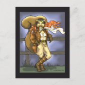 Fliegendes Eichhörnchen Postkarte (Vorderseite)