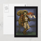 Fliegendes Eichhörnchen Postkarte (Vorne/Hinten)