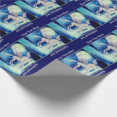 Fliegendes Einhorn Fantasy Horn Personalisiert Geschenkpapier (Ecke)