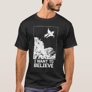 Fliegendes Einhorn Ich Will Glauben Uap Outfit Ali T-Shirt