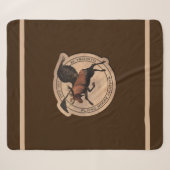 Fliegendes-Elch-Luftfahrt-Patch Sherpadecke (Vorderseite (Horizontal))