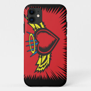 Fliegendes Engel Herz Tattoo iPhone 11 Hülle