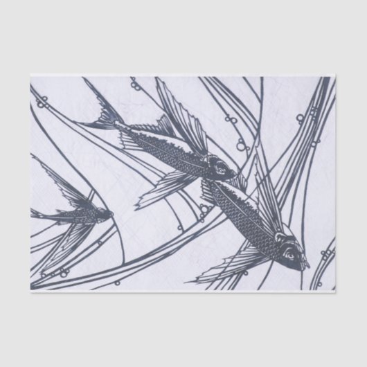 Fliegendes Fischgewebe Seidenpapier (Vorderseite)