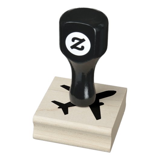 fliegendes Flugzeug Gummistempel (Stempel)