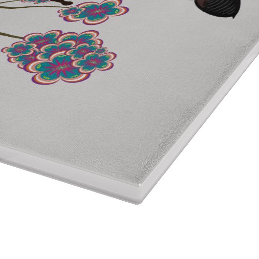 Fliegendes Fox-Glas-Schneideboard 15x11 Schneidebrett (Ecke)