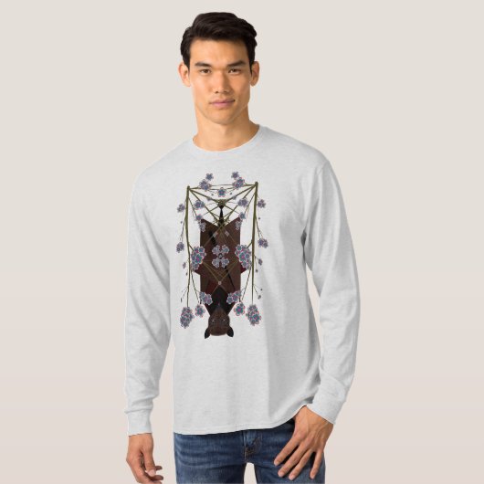 Fliegendes Fox Unisex Langschlauch-Shirt T-Shirt (Vorne ganz)