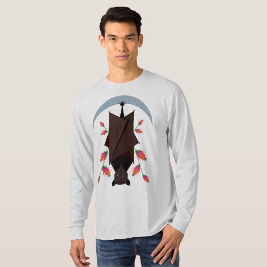 Fliegendes Fox Unisex Langschlauch-Shirt T-Shirt (Vorne ganz)