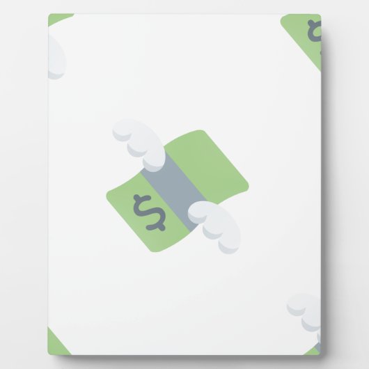 fliegendes Geld-Emoji Fotoplatte (Vorderseite)