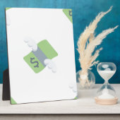 fliegendes Geld-Emoji Fotoplatte (Seite)