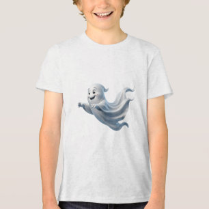 Fliegendes Gespenst Süßes Gruseliges Halloween-Des Tri-Blend Shirt