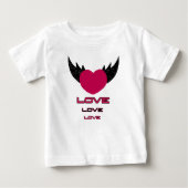 Fliegendes Herz Baby T-shirt (Vorderseite)