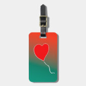 Fliegendes Herz Gepäckanhänger (Vorderseite vertikal)