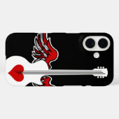 Fliegendes Herz-Gitarrenetui Case-Mate iPhone-Hüll iPhone Hülle (Rückseite (Horizontal))