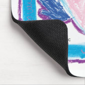 Fliegendes Herz - Kinder Kunst für CHOC Mousepad (Ecke)