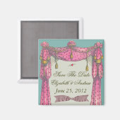 Fliegendes Herz ~ Magnet Save the Date Liebe (Vorderseite/Rückseite)