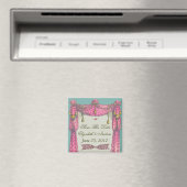 Fliegendes Herz ~ Magnet Save the Date Liebe (In Situ (Geschirrspüler))