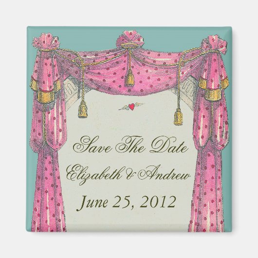 Fliegendes Herz ~ Magnet Save the Date Liebe (Vorne)