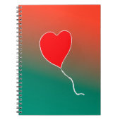 Fliegendes Herz Notizblock (Vorderseite)