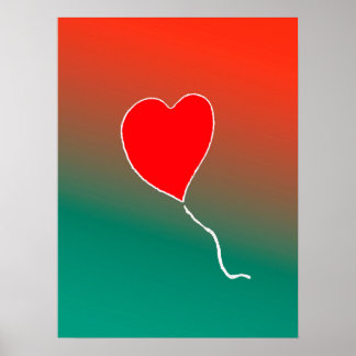 Fliegendes Herz Poster