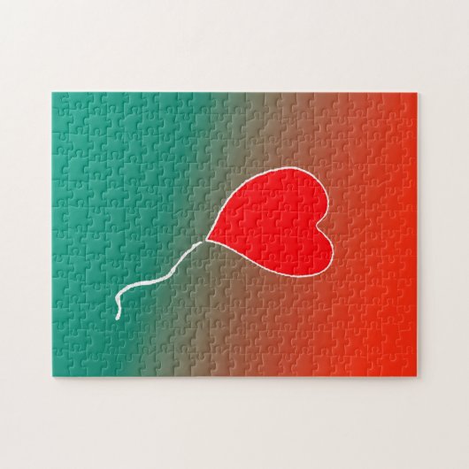 Fliegendes Herz Puzzle (Horizontal)