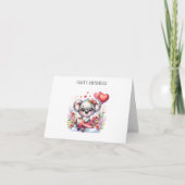 Fliegendes Koala-Geburtstag Dankeskarte (Vorderseite)