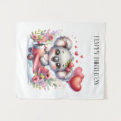 Fliegendes Koala-Geburtstag Wandteppich (Vorderseite (Horizontal))