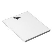 Fliegendes Landing Black Crow Art Notizblock (angewinkelt)