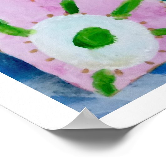 Fliegendes Mädchen Poster (Ecke)