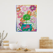 Fliegendes Mädchen Poster (Küche)