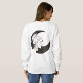 fliegendes Mädchen um Mitternacht Sweatshirt (Schwarz voll)