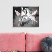 Fliegendes Pegasus Fantasy Horse Art Leinwanddruck (Insitu (Wohnzimmer))