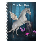 Fliegendes Pegasus Fantasy Horse Notebook Notizblock (Vorderseite)