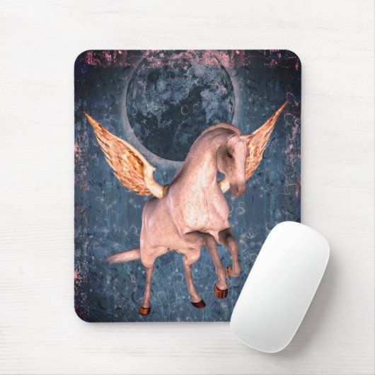 Fliegendes Pegasus Horse Fantasy Art Mousepad (Mit Mouse)
