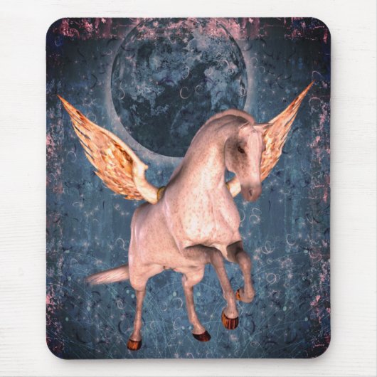Fliegendes Pegasus Horse Fantasy Art Mousepad (Vorne)